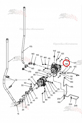 Гидронасос Bosch Rexroth A4VTG90EP3/32L-NSD10F071SP-S R902157533 B92.50081 для свеклоуборочного комбайна Grimme Rexor 620/630