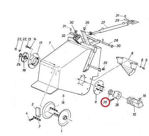 Зубчатый венец гидродвигателя OMS100 для свеклоуборочного комбайна Franz kleine SF 10-2 (Кляйн СФ 10-2)