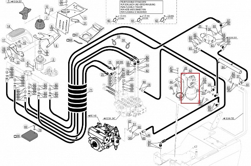ПГА ( пневмогидроаккумулятор ) с блоком зарядки Flutec 234646 / Manitou 248404, 234646, 602643 для MLT 523, MLT 524, MLT 526, MLT 527, MLT 626, MLT 627, MLT 628, MLT 629, MLT 630, MLT 632, MLT 633, MLT 634, MLT 725, MLT 728, MLT 730, MLT 731