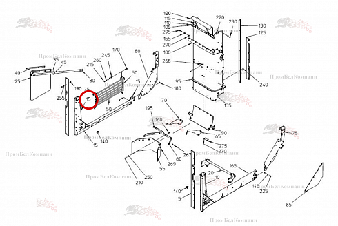 Рама - нижняя часть сзади 100.94366 для свеклоуборочного комбайна Grimme Rexor 620/630