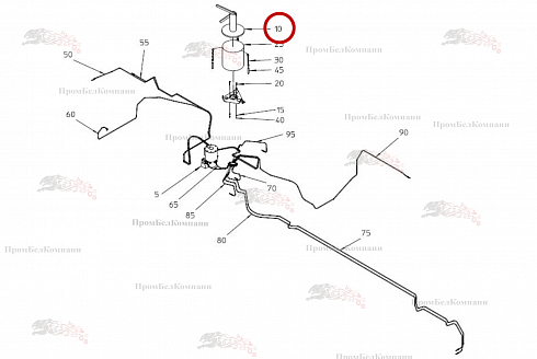 Шприц-прибор для текуч. смазки B85.00114 для свеклоуборочного комбайна Grimme Rexor 620/630