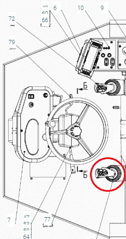 Джойстик PROF1-XY-CAJ-S-J34  ( 83029439 ) для Амкодор-352СА, Амкодор-2561