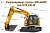 Картинка гидроцилиндр стрелы 400/a4328 для jcb jz140