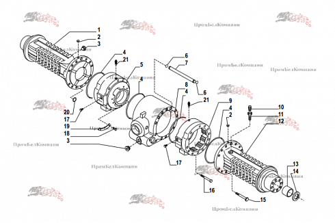 Мост Carraro 28.43M CA452061 / Задний мост CASE 47921542