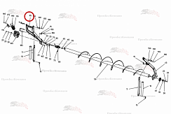 Картинка запчастей: Кронштейн сзади 101.01922 для свеклоуборочного комбайна Grimme Rexor 620/630