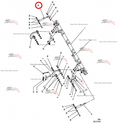 Картинка запчастей: Гидроцилиндр ведомый (цилиндр двойного действия) 092.02167 для свеклоуборочного комбайна Grimme Rexor 620/630