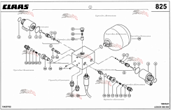 Картинка блок распределительный 0000403130 для комбайна claas lexion 560