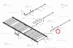 Картинка запчастей: Поводковая гребенка 088.00989 для свеклоуборочного комбайна Grimme Rexor 620/630