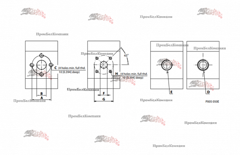 Изображение запчастей: Гидромотор шестеренный Sauer Danfoss SNM2/8 CO02 LFU1