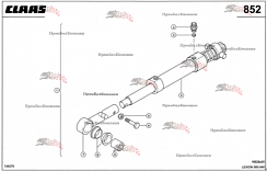 Картинка гидроцилиндр 0006285273 для комбайна claas lexion 560