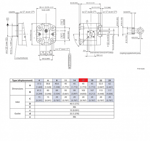 SNP2/17 Гидронасос шестеренный Sauer Danfoss SNP2 / 17 S FR03 ( Danfoss SNP2/17SFR03 ) 111.20.083.00