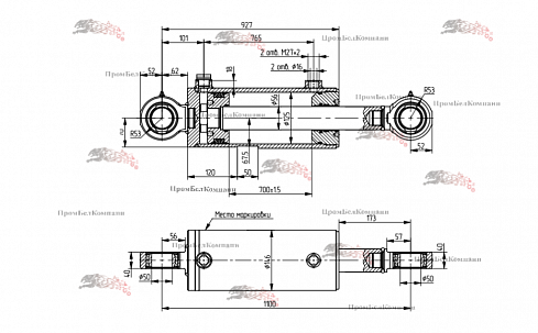 Гидроцилиндр КГЦ 699.125-56-700 для Амкодор-703М
