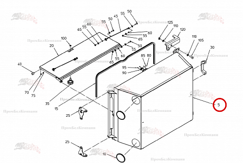 Щит для инструмента 100.97340 для свеклоуборочного комбайна Grimme Rexor 620/630