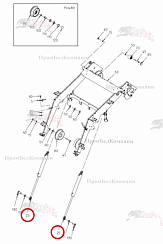 Картинка запчастей: Гидроцилиндр (цилиндр двойного действия) 092.01679 для свеклоуборочного комбайна Grimme Rexor 620/630