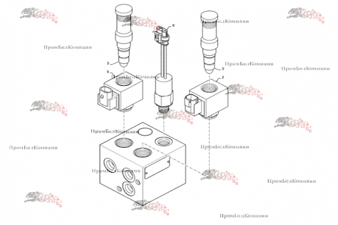 Гидравлический клапан Bosch Rexroth R978053975 ( 612408442 ) / 84597130 CNH для Case SR160, New Holland L216