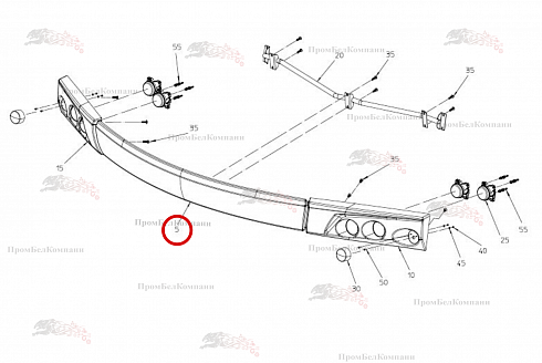 Передняя заслонка посередине 081.00841 для свеклоуборочного комбайна Grimme Rexor 620/630
