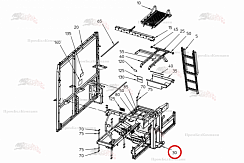 Картинка запчастей: Несущая балка 100.98831 для свеклоуборочного комбайна Grimme Rexor 620/630