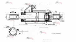 Картинка запчастей Гидроцилиндр ковша Амкодор 342 КГЦ 236-01.160-80-500