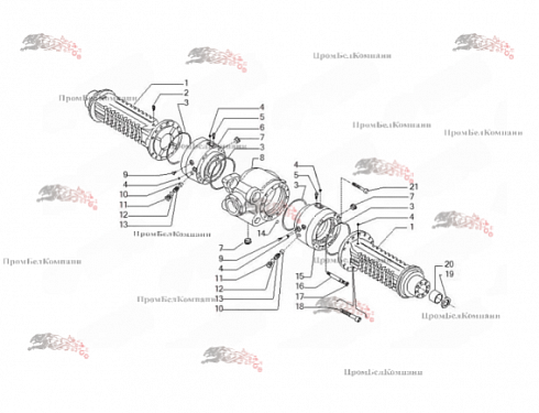 Мост Carraro 28.18M 141521 ( 43.00/1 ) для Manitou