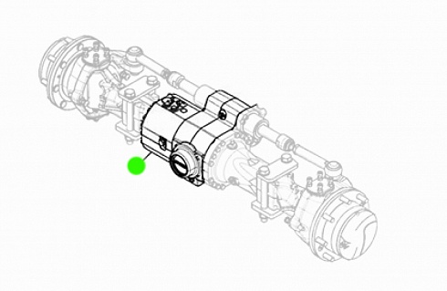 Главная передача (центральный редуктор ) переднего моста Dana Spicer 211/302 ( JCB 334/F3243 LSD 34' ) для телескопического погрузчика JCB 505-20TC