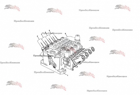 Гидрораспределитель Bosch Rexroth R908407001 A  / JCB 333/H7010 400/K0853 для JCB 535, JCB 536, JCB 541