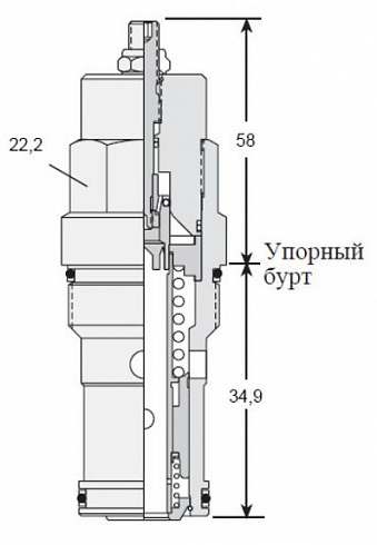 Гидроклапан / клапан управления потоком / картриджный клапан SUN Hydraulics FDBA-LAN / FDBALAN  1C63/ 6022228 /1 491592 / 9313180 (Тorque 30-35 LBF FT/41-47 NM)