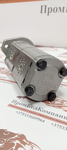 Гидронасос шестеренный двухсекционный Casappa PLP20.20-07S1/20.1 6 D/FS-EL ( 66615145 ) + PLP20.16D0-LE B/EA-N-EL-P FS для кормораздатчика самоходного KUHN SPV 12