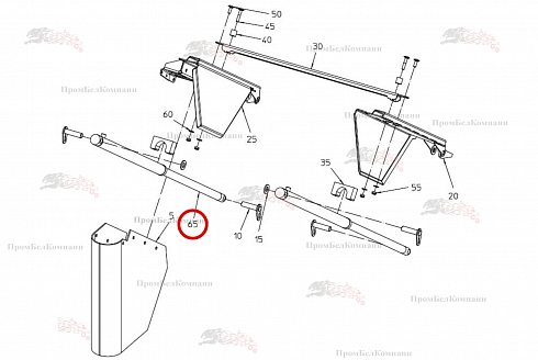 Цилиндр под давлением 092.02397 для свеклоуборочного комбайна Grimme Rexor 620/630