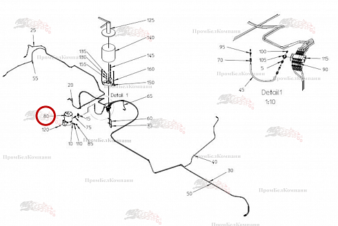 Поршневой насос с бачком B92.20015 для свеклоуборочного комбайна Grimme Rexor 620/630