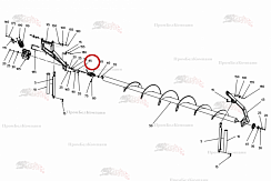 Картинка запчастей: Вал редуктора 037.07286 для свеклоуборочного комбайна Grimme Rexor 620/630