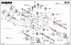 Картинка блок распределительный 0000394881 для комбайна claas lexion 560