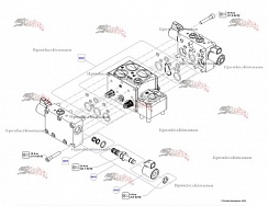 Картинка распределитель потока poclain hydraulics a35790c fdb20-3r14-e3lj-00b-u13-ap0 / jcb 333/s2578 для jcb tlt30g, jcb tlt30d, jcb tlt35d, jcb tlt25d