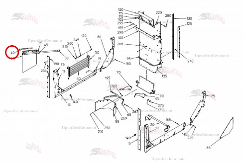 Прижимная планка 015.93400 для свеклоуборочного комбайна Grimme Rexor 620/630