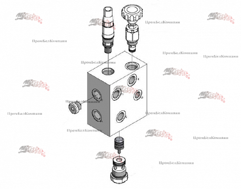 Гидравлический блок (гидрораспределитель) PM1609444 / 103010MCH46 CVA00239 для MCHale Fusion 1, Fusion 3, F560 