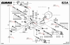Картинка блок распределительный 0000554120 для комбайна claas lexion 560