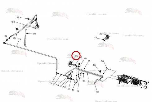 Гидромотор Parker TE80 B92.03771 для свеклоуборочного комбайна Grimme Rexor 620/630