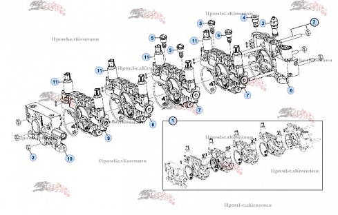 401/Z0558 Гидрораспределитель JCB L23RA1739 (SCX120-D57) для JCB TLT 30-19E