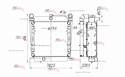 Картинка запчастей: Блок радиаторов Б140К.1301.0000 Амкодор 332(А/В), А-342, А-352