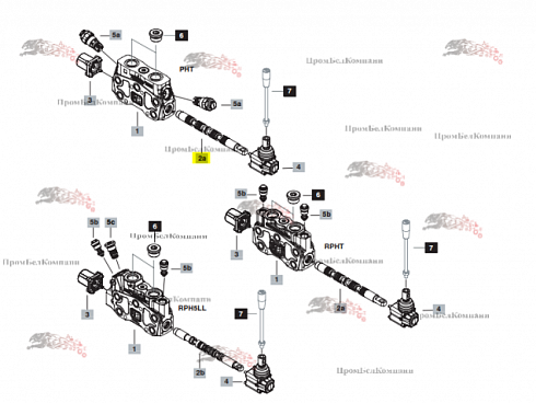 Золотник Walvoil 2525100 ( 3CU2525100 ) для гидрораспределителей SDS 180, SD 16