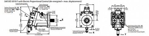 H1B110 Гидромотор аксиально-поршневой Sauer Danfoss 83064048  H1-B-110-A-A-TA-DA-N-B-TA-VS-ES-S-A-10-NN-070-Z-16-NNN ( H1B110AATADANBTAVSESSA10NN070Z16NNN )