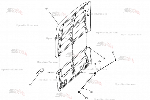 Задняя крышка двигателя SPI.24464 для свеклоуборочного комбайна Grimme Rexor 620/630
