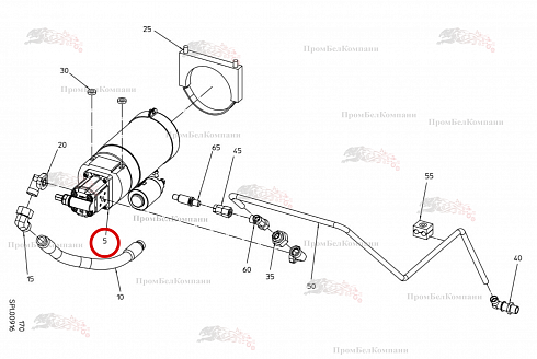 Насосный агрегат B92.05765 для свеклоуборочного комбайна Grimme Rexor 620/630