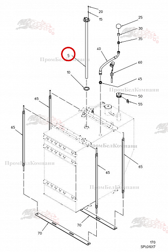 Датчик бака B80.00294 для свеклоуборочного комбайна Grimme Rexor 620/630