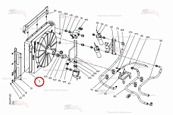 Картинка запчастей: Масляный радиатор ELH9 B92.05587 для свеклоуборочного комбайна Grimme Rexor 620/630