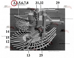Фото гидромотор героторный white drive products w80371 / 362022.112625-23 / 630 series dr 300 / s6-104-053-036 / re013946 для свеклоуборочного комбайна franz kleine (кляйне) sf10