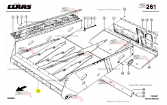 Картинка запчастей: Грохот смонтированный 0007597900, 7597901, 759790.0, 000759790.2,  0007597902, 7597902 для CLAAS Lexion 540, 560, 580