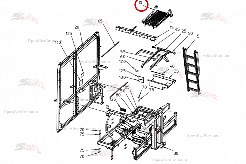 Платформа 100.93566 для свеклоуборочного комбайна Grimme Rexor 620/630