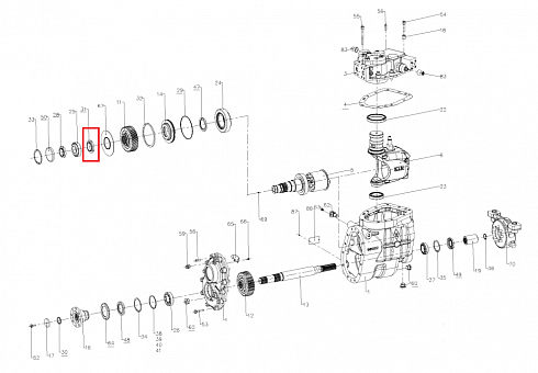  ET-50.20.0305 / М50х1.5 ORIG Гайка КПП / Коробки передач SAUER BIBUS ICVD-GT-S1N-233V 