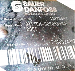 Картинка запчастей: Тандем гидронасосов Sauer Danfoss System-90R055+90R055 (model  11035451)