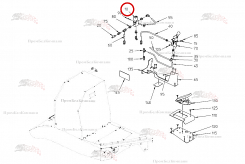 Трехходовой двухпозиционный клапан с корпусом R1/2 B92.03620 для свеклоуборочного комбайна Grimme Rexor 620/63